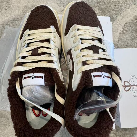 Cold Sins Jack The Ripper Travis Scott x Labubu Customs Mocha Shoes - MENS 10 - Picture 2 of 7